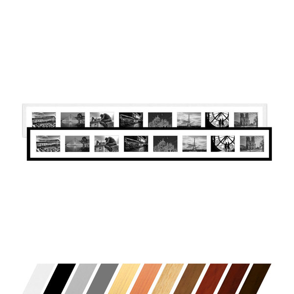 Collage Bilderrahmen Linea für 8 Bilder