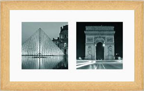 Collage Bilderrahmen Linea 2 Fotos 9x9,12x12,17x17 oder 19x19