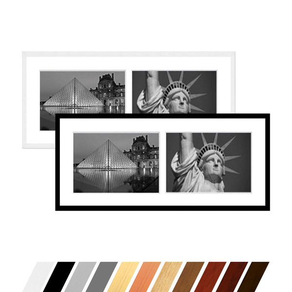 Collage Bilderrahmen Linea für 2 Bilder 24x30, 25x35 oder 28x35 cm