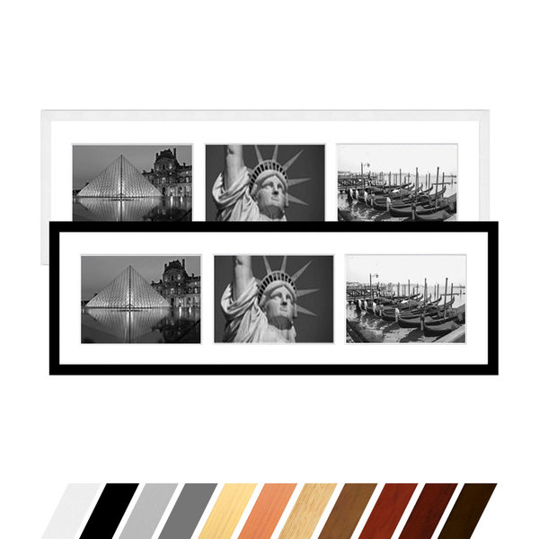 Collage Bilderrahmen Linea für 3 Bilder 18x24, 20x25 oder 20x30 cm