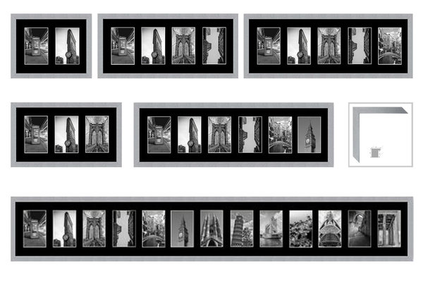 Collage Bilderrahmen für 3-5 Bilder 10x15 oder 13x18