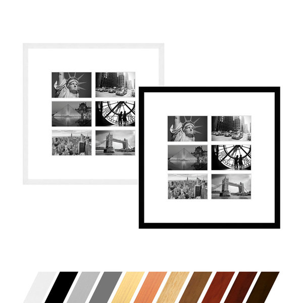 Collage Bilderrahmen für 6 Bilder 10x15 oder 13x18