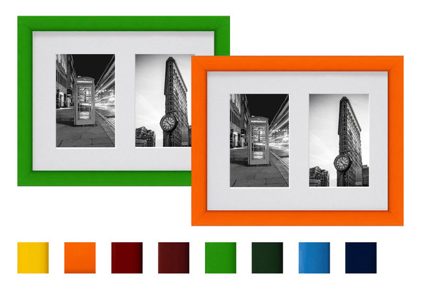 Collage Bilderrahmen CLASSIC für 2 Bilder 10x15 oder 13x18