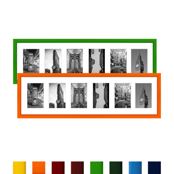Collage Bilderrahmen CLASSIC für 6-8 Bilder 10x15 oder 13x18