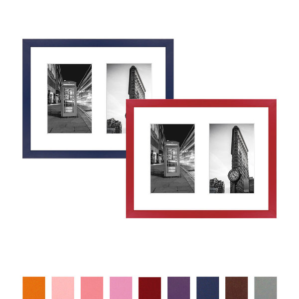 Collage Bilderrahmen MIAMI für 2 Bilder 10x15 oder 13x18