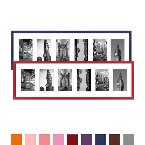 Collage Bilderrahmen MIAMI für 6-8 Bilder 10x15 oder 13x18