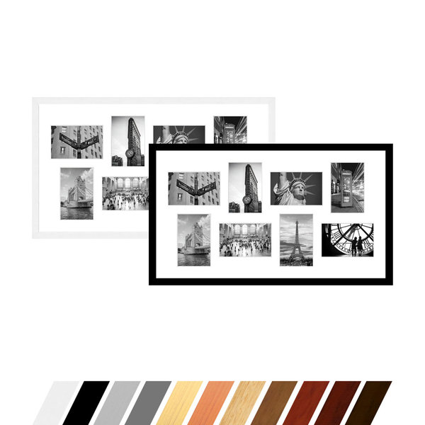Collage Bilderrahmen für 8 Fotos ab 7x10 cm