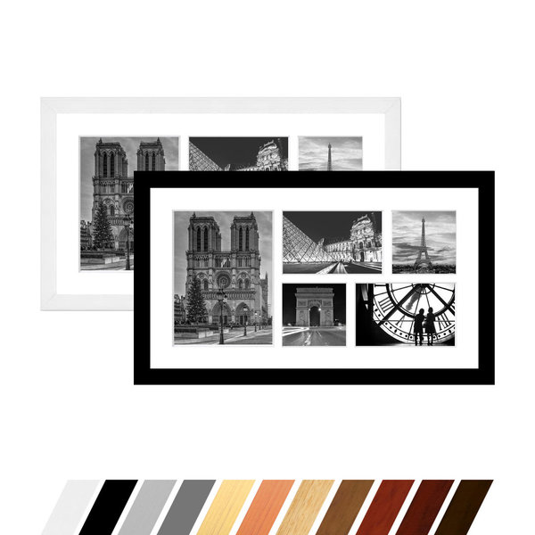 Collage Bilderrahmen Galerie mit Passepartout für 5 Fotos