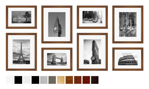 Bilderrahmen Set Collage für 8 Bilder