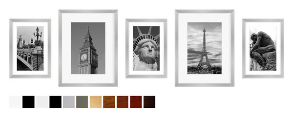 Bilderrahmen Set Collage für 5 Bilder