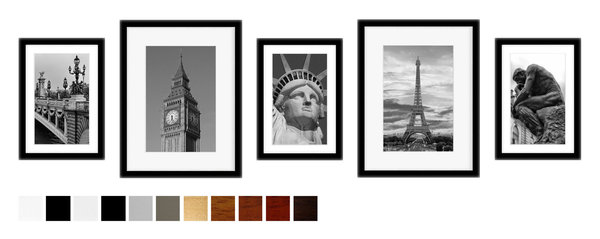 Bilderrahmen Set Collage für 5 Bilder