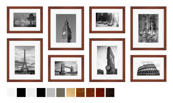 Bilderrahmen Set Collage für 8 Bilder