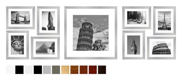 Bilderrahmen Set Collage für 9 Bilder